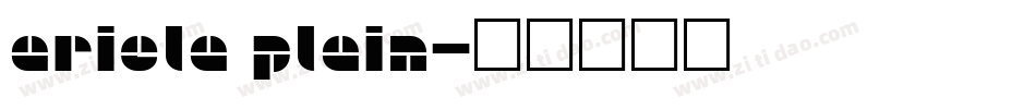 Ariela Plain字体转换